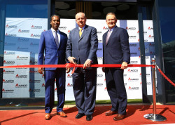 AGCO CEO opens Africa Head Office in Johannesburg. From left to right is Nuradin Osman (AGCO Vice Pr